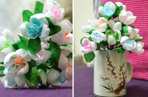 Tự làm các mẫu hoa trang trí phần 2