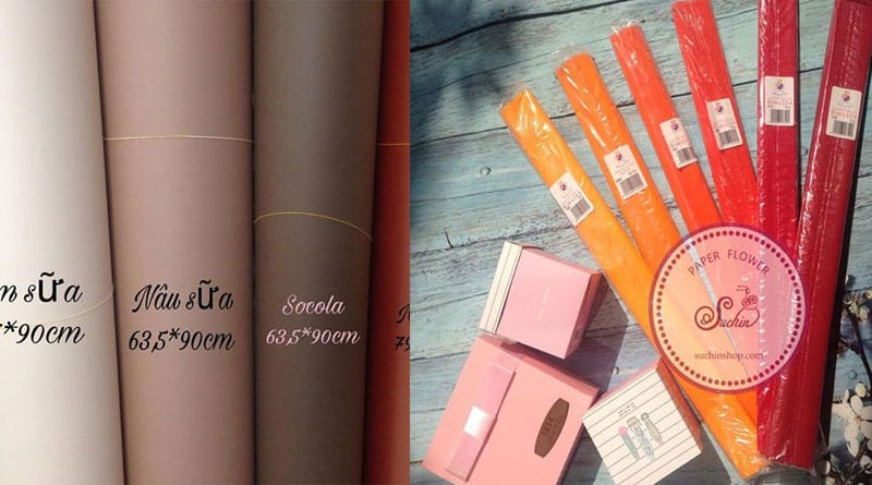 Các loại giấy làm hoa đẹp Suchin shop