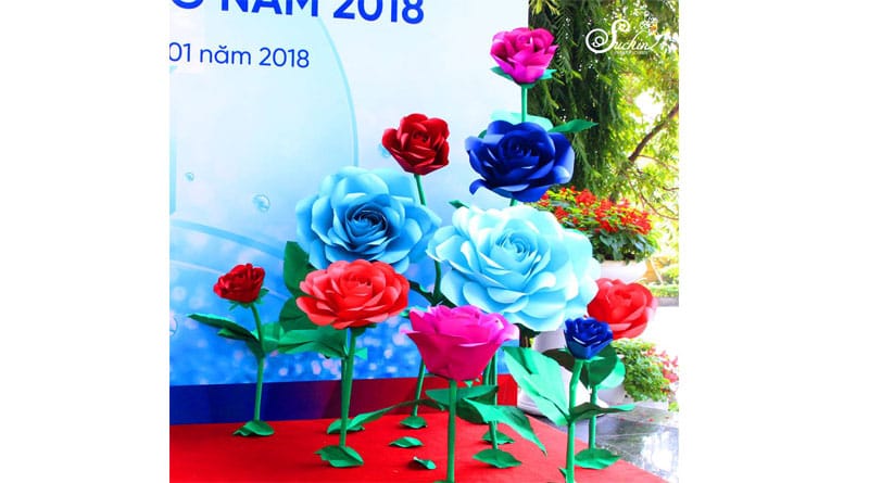 Mua hoa giấy handmade trang trí tại HN