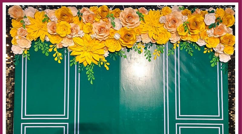 Trang trí hoa giấy chào tết 2019 Suchin shop