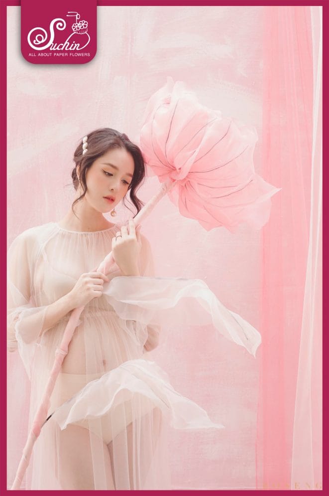 Hoa voan chụp lookbook ấn tượng