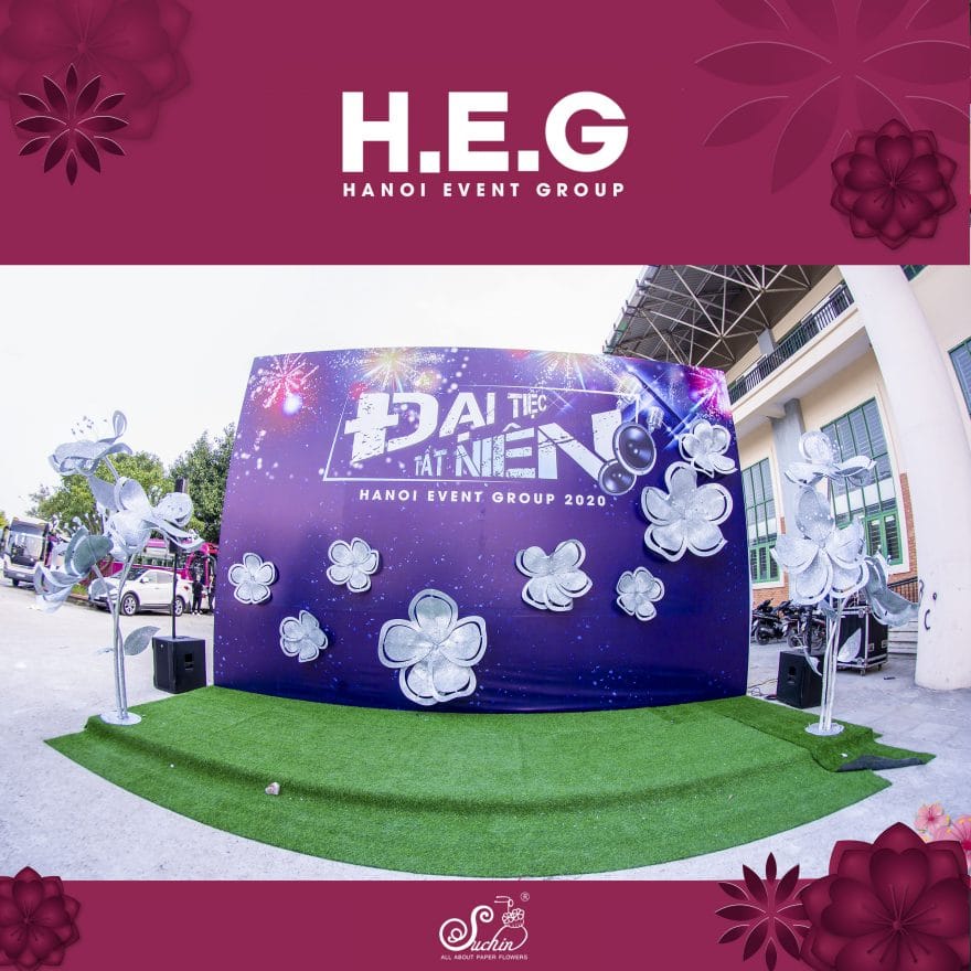 Backdrop Đại tiệc tất niên Hanoi Event Group