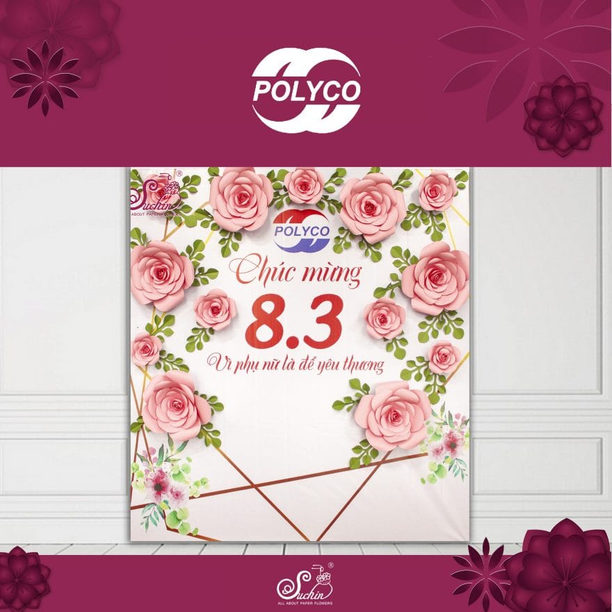 POLYCO – Backdrop trang trí 8/3
