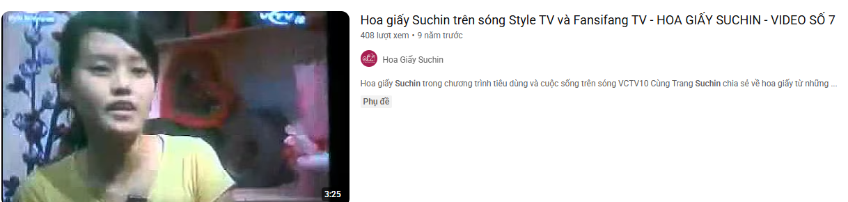 Hoa giấy Suchin xuất hiện trên sóng của Style TV & Fansifang TV 
